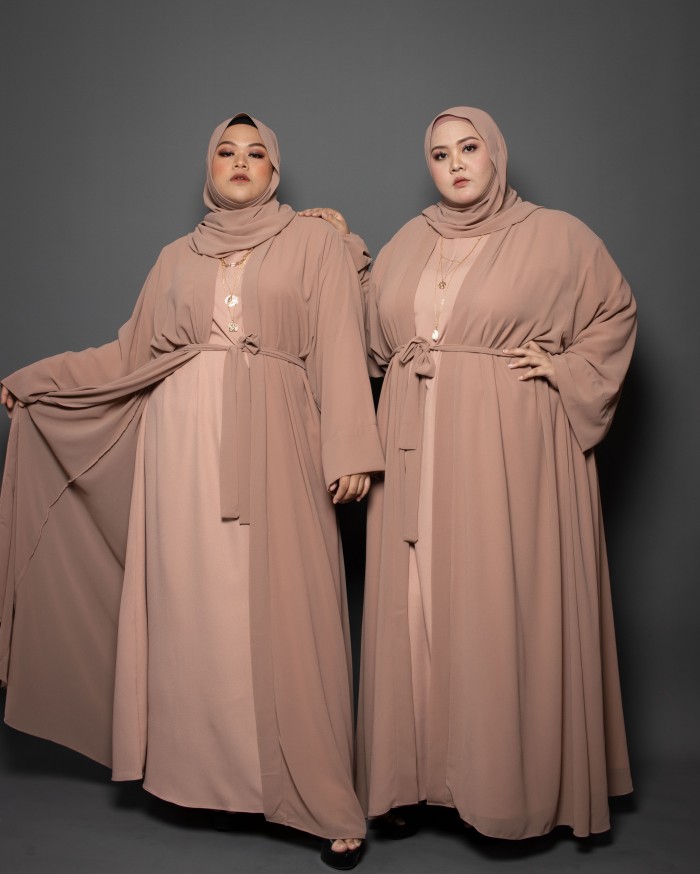 Ammara Abaya Dress (Nudy Pink)
